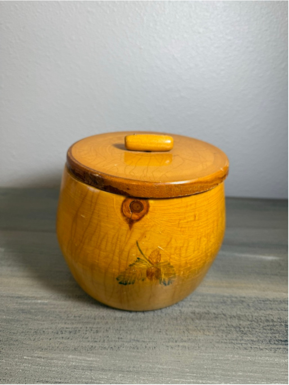 Large vintage handcrafted wooden lidded souvenir trinket box - Picture 5 of 12